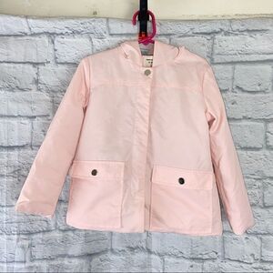 Young
Dimension snap front coat with hood light pink size 5/6